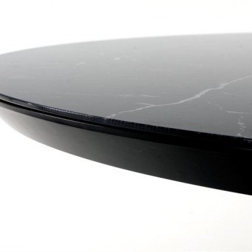 Фото5.Розкладний стіл VERTIGO 130 (180) x130 Halmar чорний мармур